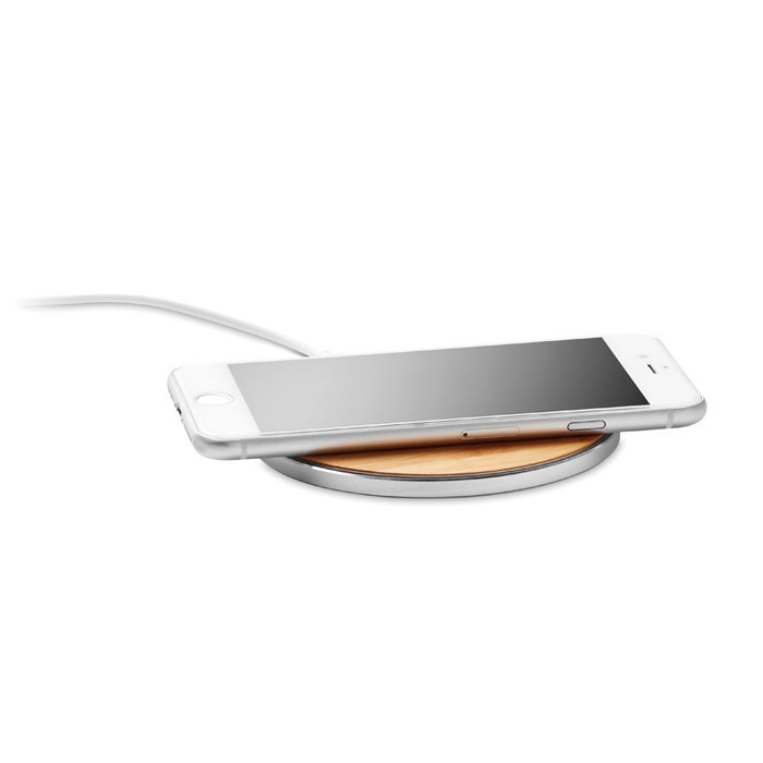 Personalisierter Wireless Charger Bambus