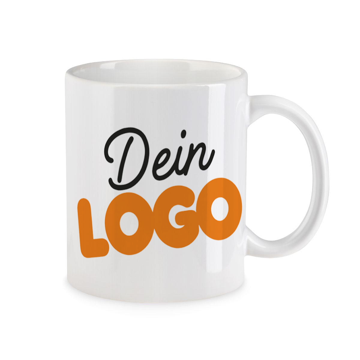 Tasse 330ml, Porzellan, Weiß A+ inkl. Druck